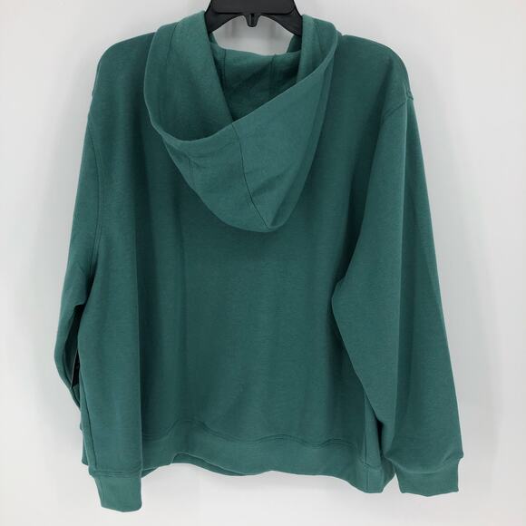 ID IDEOLOGY Women's Hoodie 3X Green Fleece Pullover Sweatshirt Pockets NWT - Picture 6 of 11